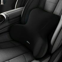 CxhicLuv Car Lumbar Cushion, Auto Back Support, Foam 9-Massage Point Universal, Car Comfort Accessories, Back Pain Relief for Long-Distance Drivers, Office Workers, Black