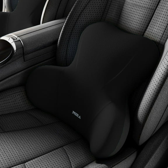 Automotive Headrest Lumbar Foam Cushion, Neck and Back Support Driving Pillow, Universal Car Seat Cushion for Lower Back Pain Relief and Comfortable Driving