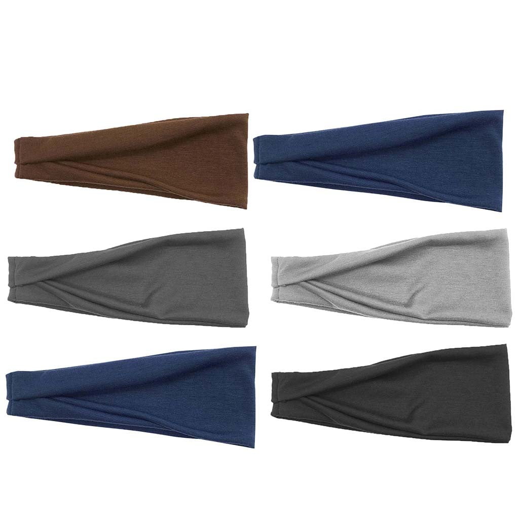 Abiyou Bandeau Cheveux Homme, 6 Pièces Bandeau Sport Homme