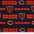 thumbnail image 3 of Chicago Bears 58" x 2 yd 100% Cotton Logo Baseball Sports Precut Sewing & Craft Fabric, Blue and Orange, 3 of 4
