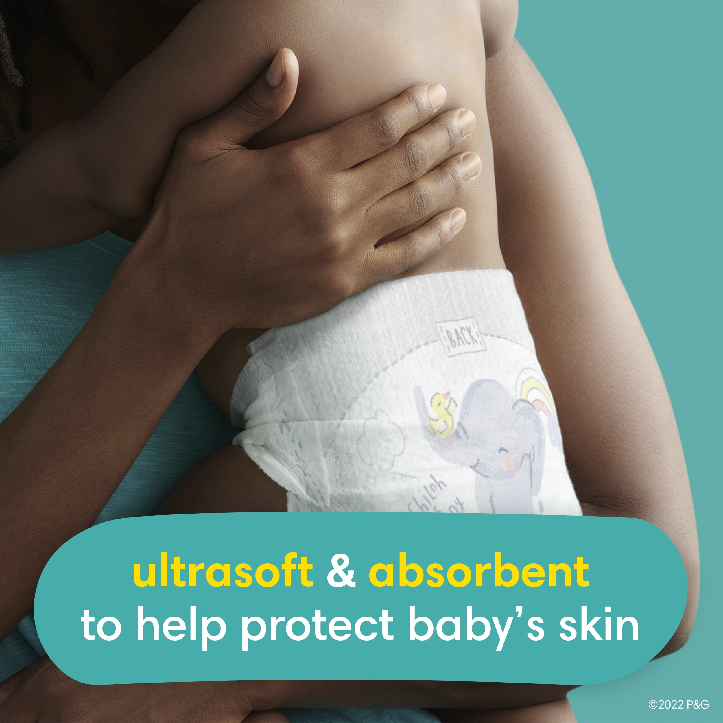 Pampers Swaddlers Diapers - Size 6, 100 Count, Ultra Absorbent and Soft Disposable Baby Diapers​