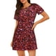 thumbnail image 1 of Fotbe Red Glitter Bata de Dormir para Mujer con Estampado, Camisón de Algodón de Manga Corta, Ropa de Dormir Casual, 1 of 6