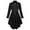 Black, variant on LEKODE steampunk costume for woman vintage jacket Pirate Jacket Gothic Tailcoat Womens Steampunk Jacket Tailcoat Blazer Buttons Decorated Flowy Black L