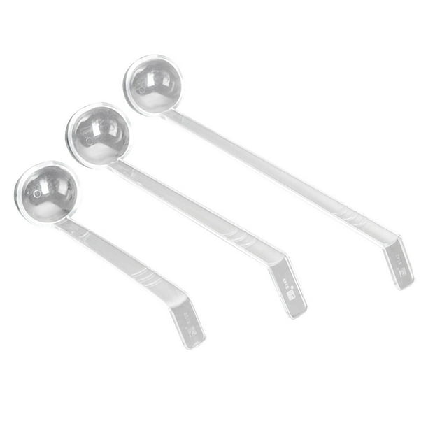 3 unids de Plástico Ponche Servir Cucharón Claro Duro Cuchara Mango Largo cucharas de Sopa de Cocina Agitador Herramientas de Cocina