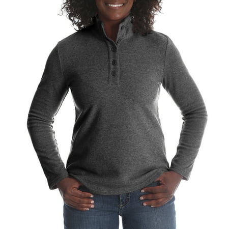 Women's Casual Long Sleeve Fleece Pullover