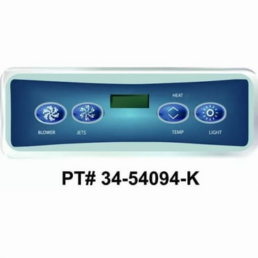 Balboa  80-10669 6.3 x 2.2 in. Spaside VL401 LCD Duplex Control Panel with Label