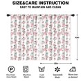 thumbnail image 2 of Blackout Kids Curtains,White Cow Milk Strawberry Pattern Childrens Insulated Curtains Set Of 2,Bedroom Essentials,Toddler Room Decor 42x63in(106x160cm), 2 of 5