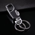 thumbnail image 3 of ZHAOCHENG Llavero de aleación de metal, llavero con forma de mosquetón simple y fuerte, llavero, llavero desmontable de liberación rápida, llavero de coche resistente como regalo de negocios para homb, 3 of 5