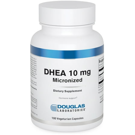 Douglas Laboratories DHEA 10 mg | Micronized Supplement to Support Immune Health, Brain, Bones, Metabolism and Lean Body Mass* | 100 Capsules
