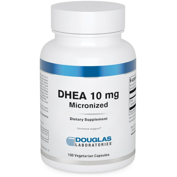 Douglas Laboratories DHEA 10 mg | Micronized Supplement to Support Immune Health, Brain, Bones, Metabolism and Lean Body Mass* | 100 Capsules