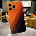 thumbnail image 6 of Compatible with iPhone 15 Pro Max Water Ripple Case, Cute Gradient Color Aesthetic Wave Shape Soft Camera Protective Phone case for iPhone 15 Pro Max Women Girls Orange Black, 6 of 12