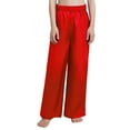 thumbnail image 2 of Aislor Boys Celebration of Spirit Palazzo Pants Liturgical Worship Praise Dance Satin Wide Leg Trousers Red 16, 2 of 7