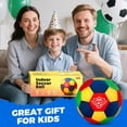 thumbnail image 3 of Beeunni Soft Indoor Soccer Ball, the House Soccer Ball Size 4 for Kids, Ideal Slient Dribbling, Training for Home and Yards, 3 of 7