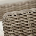 thumbnail image 5 of Bahamas Outdoor Wicker & Teak Wood Sofa with Beige Olefin, 5 of 6