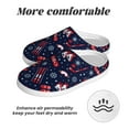 thumbnail image 6 of Haiem Winter Skiing Snowflakes Print Women's Fuzzy Memory Foam House Slipper Cozy Home Footwear Non-slip Winter Slippers-44/45, 6 of 7