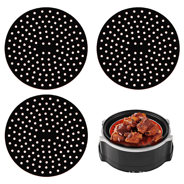 Reusable Silicone Air Fryer Liners 3 Pack, Easy Clean Air Fryer