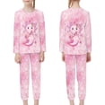 thumbnail image 4 of DISNIMO Cherry Blossom Axolotl Pajamas for Girls Pj Sets Size 9-10 Pajama Set 2 Pack Long Sleeve Pajamas Kids Fall Pjs Kids Girls Kids Sleepwear Girls Crewneck Pj Set Kids, 4 of 7