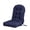 Dark Blue, variant on Millsilo Outdoor Rocking Chair Cushion 44" x 19" x 4", Summer Patio High Back Rocker Cushion, Water-Resistant, UV Fade-Resistant, Non-Slip Bottom, Blue