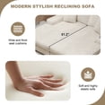thumbnail image 5 of BUIORD 79.5" Oversized Sectional Chaise Lounge, Upholstered Corduroy Sectional Couch with Side Storage Rack, Sleeper Lounge Chair for Living Room, Beige, 5 of 11