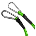 thumbnail image 5 of 2PK 30" carabiner round bungee with reflective lines green color High elasticity Bungee cord-Multiple use- Perfect for Camping Cargo tie down, 5 of 7