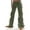 Army Green, variant on Babysbule Womens Straight Leg Pants Loose Wide Leg Multi Pocket Casual Loose Straight Tube Workwear Pants