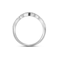 thumbnail image 3 of 14kt White Gold Diamond Round Bridal Wedding Ring Band Set 1/2 Cttw, 3 of 3