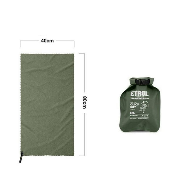 Serviette de Voyage Portable EDC Séchage Rapide Absorbant la Sueur Entraînement Physique Sensation de Froid Randonnée