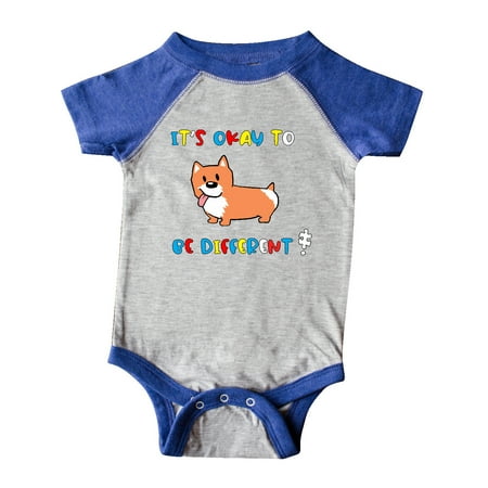

Inktastic Autism Awareness It s Okay to be Different! Silly Dog Gift Baby Boy or Baby Girl Bodysuit