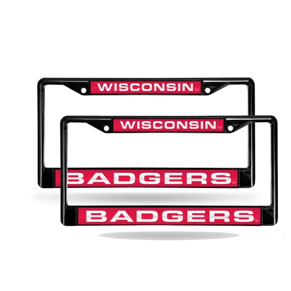 NCAA Wisconsin Badgers Laser License Plate Frame