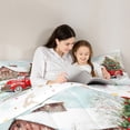 thumbnail image 5 of Feelyou Christmas Farmhouse Truck Full Size Comforter Sets, Xmas Tree Bedding Comforter Set, Teenager Kids Boys Girls Reversible Bedding Sets, Luxury Bedroom Decor, 3pcs, 5 of 8