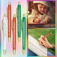 thumbnail image 1 of Christmas DecorPenFunny Pens 5 Pcs Ballpoint Pens Retractable Fun Pens Point 1.0 Mm 2ml Writing Pens Funny Pens Press Ballpoint Pen For AdultsPencil curler, 1 of 5