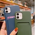 thumbnail image 4 of Wallet Phone Case Compatible with iPhone X/Xs, Card Slot Design, Simple Color Purse Protective Business Case Hard Back Covers (Blue, iPhone X/Xs), 4 of 14