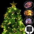thumbnail image 3 of WARMOUNTS 72FT Waterproof 200LED Solar Rope Tube Lights Led String Strip Decorative Xmas Christmas Wedding Party Garden Outdoor Light Lamp, Battery Box with Solar Panel, 8 Modes, Colored Light, 3 of 8