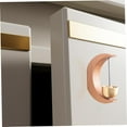 thumbnail image 3 of Door Bell for Door Opening, Moon-Shaped Wooden Magnetic Doorbell Chime with Brass Bell for Home, Porch, Garden and Restaurant Decoration, Housewarming Gift, 3 of 5