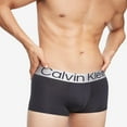 thumbnail image 3 of Calvin Klein Men's Reconsidered Steel Micro 3-Pack Trunk, 3 Black, M, 3 of 5
