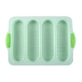 thumbnail image 2 of Walbest 4 Grids Food Grade Perforated Baguette Baking Tray Silicone Anti-scalding Bread Baking Mold, 2 of 7