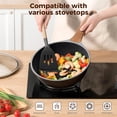 thumbnail image 2 of 11 Inch Nonstick Saute Pan with Lid, 4.5 QT Deep Frying Pan Skillet, Large Granite Cooking Pan, Induction Compatible Frying Pan for Sauteing, Stir Fry, Sauce, Kitchen Cookware, 2 of 7
