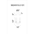 thumbnail image 2 of CWI Lighting Benji 2 Light Farmhouse Metal Wall Sconce in Black, 2 of 2
