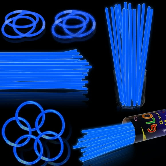 Glow Sticks Xiawalangzhuo, 8 pulgadas, paquete de 100 recuerdos azules para fiestas