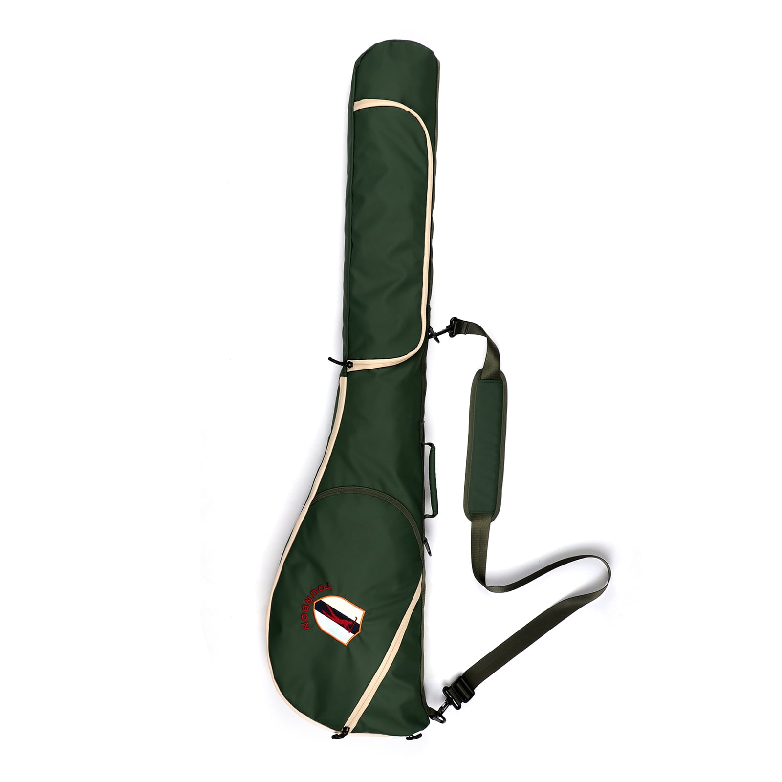 TOURBON  Nylon Golf Clubs Carry Bag Lightweight Sunday Bag for Driving Range Water Repellent Green-1 Count