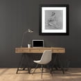 thumbnail image 4 of James Carroll Beckwith 20x21 Black Modern Framed Museum Art Print Titled - Seated Woman with Birds, 4 of 5