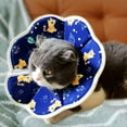 thumbnail image 1 of CBFFDC Collier Conique pour Animaux Collier pour Animaux Étanche Attache Ajustable Collier de Récupération Souple Fixation Postchirurgie Manger Dormir Jouer, 1 of 7