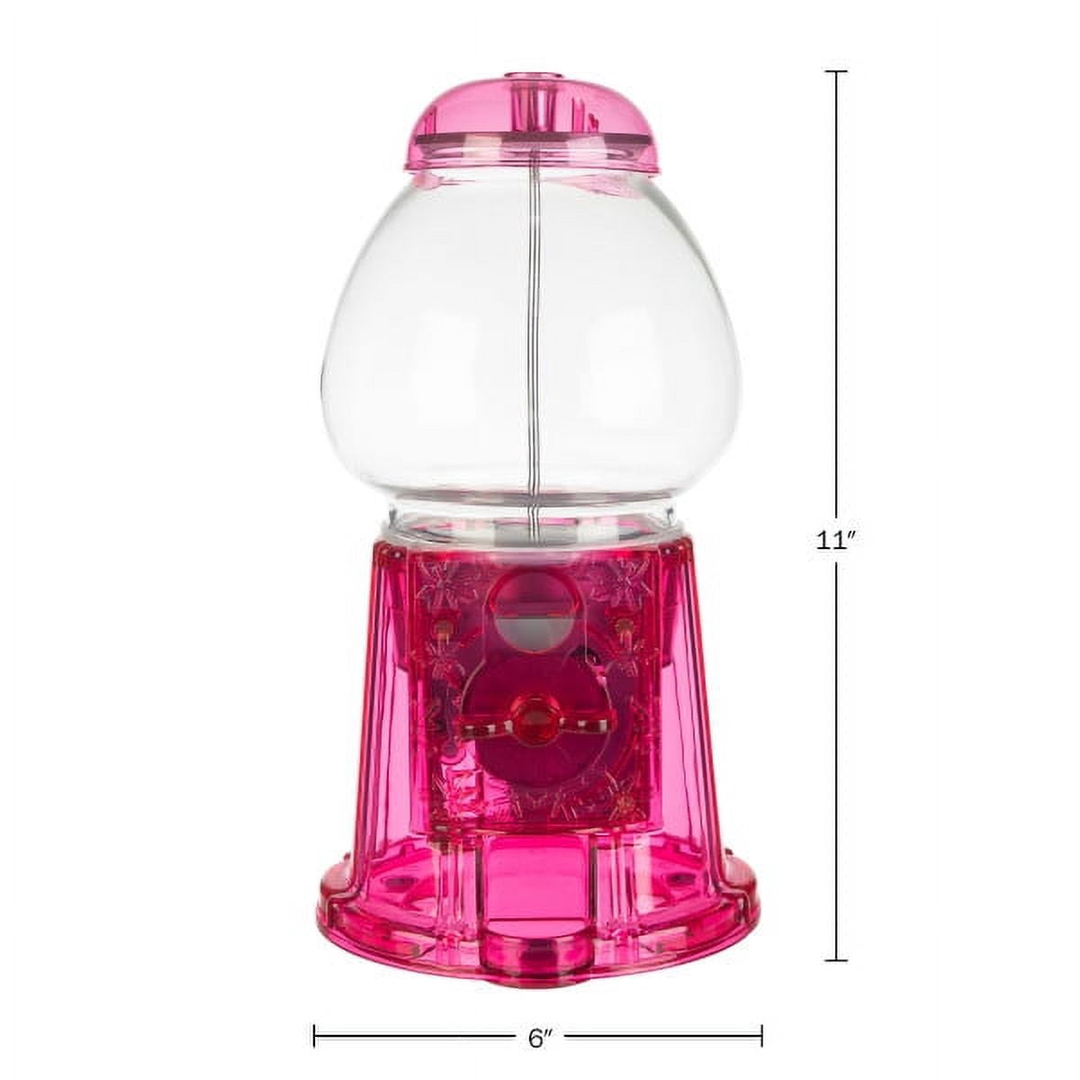 Translucent 11in Gumball Machine Coin Bank by Great Northern Popcorn, Pink