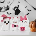 thumbnail image 4 of 3 PCs Pink Halloween Table Decorations, Cute Ghosts Halloween Decor, Pink Halloween Decor - Funny Wood Ghost Decorations, Indoor Decor for Home Office Desk & Girly Halloween Setup, 4 of 7