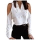 thumbnail image 1 of Tops Para Mujer Camisas de Manga Larga Blusas Con Hombros Descubiertos Cuello en V Jersey Estampado Odeerbi ODB153467, 1 of 8