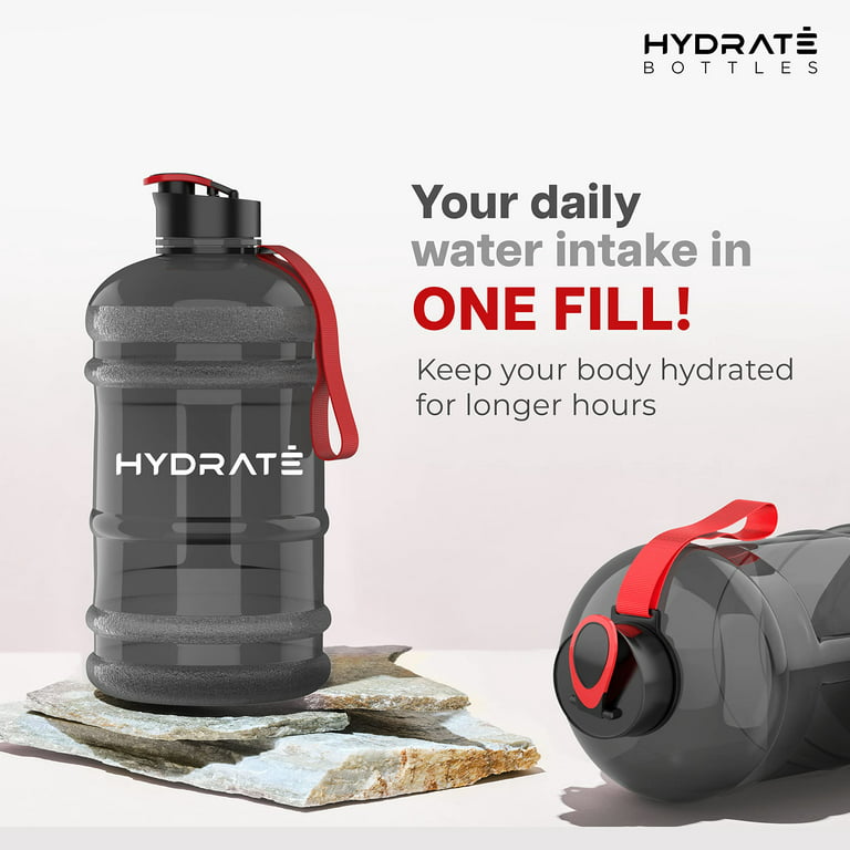 HYDRATE Half Gallon Cotton Candy Jug - BPA Free, Flip Cap, Gym
