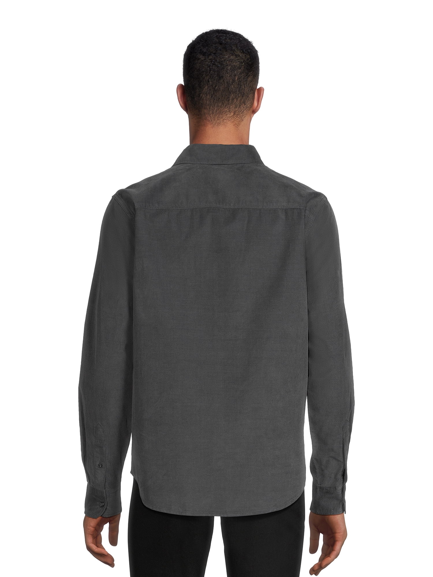 George Men's Corduroy Shirt with Long Sleeves, Sizes S-3XL