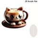 thumbnail image 2 of Dreamy 2D Flat Acrylic Living Room TV Cabinet Housewarming Home Decoration, 2 of 7