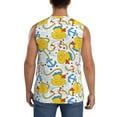 thumbnail image 4 of Pofeuu Ducks and Anchors Print Men's Muscle T-Shirt, Sleeveless, Muscle Tank, Classic Muscle Tee Top For Men Casual Sleeveless Muscle T-Shirt Trendy Clothes-X-Large, 4 of 7