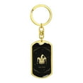 thumbnail image 4 of Tarot Card The Clown Hat Keychain Dog Tag Stainless Steel or 18k Gold, 4 of 16